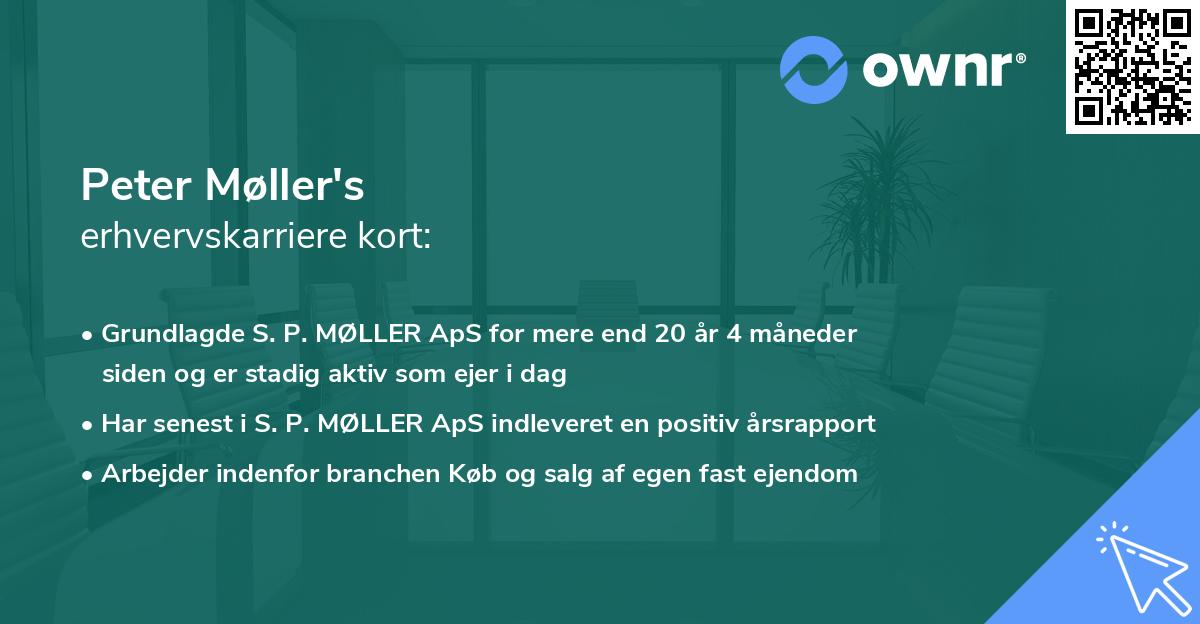 Peter Møller's erhvervskarriere kort