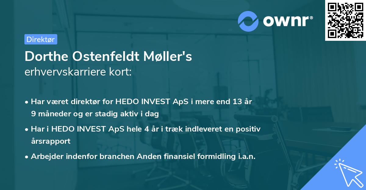 Dorthe Ostenfeldt Møller's erhvervskarriere kort