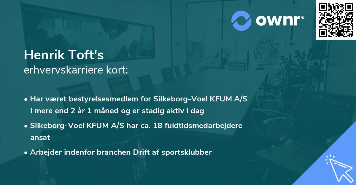 Henrik Toft's erhvervskarriere kort