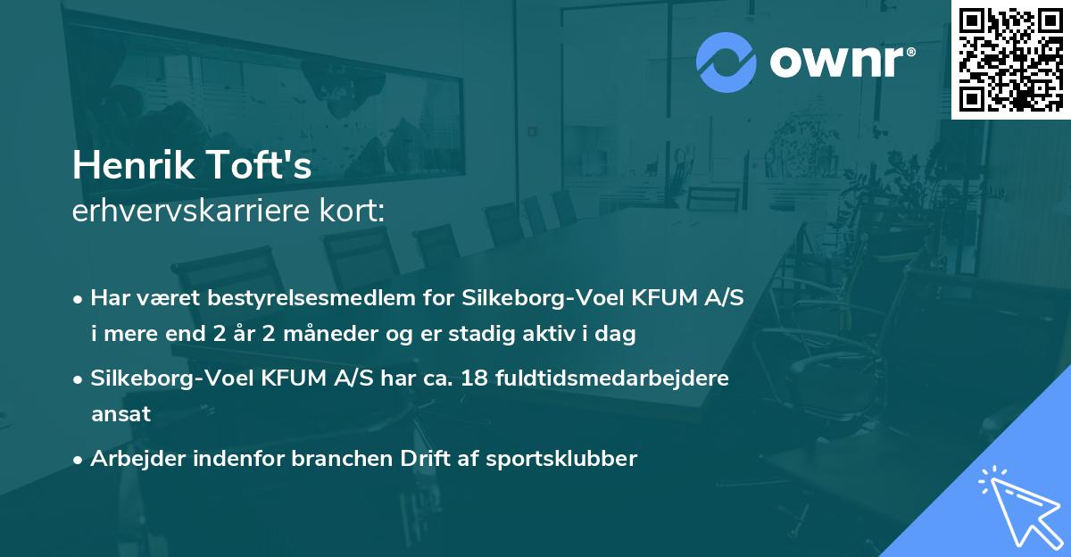 Henrik Toft's erhvervskarriere kort