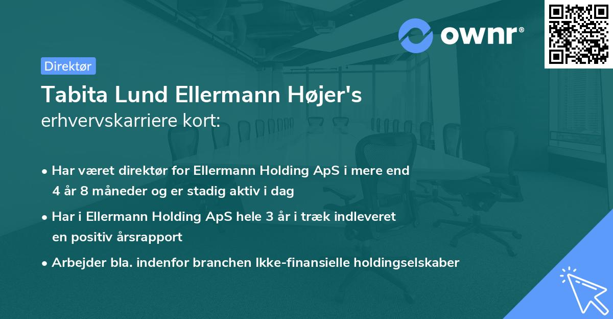 Tabita Lund Ellermann Højer's erhvervskarriere kort