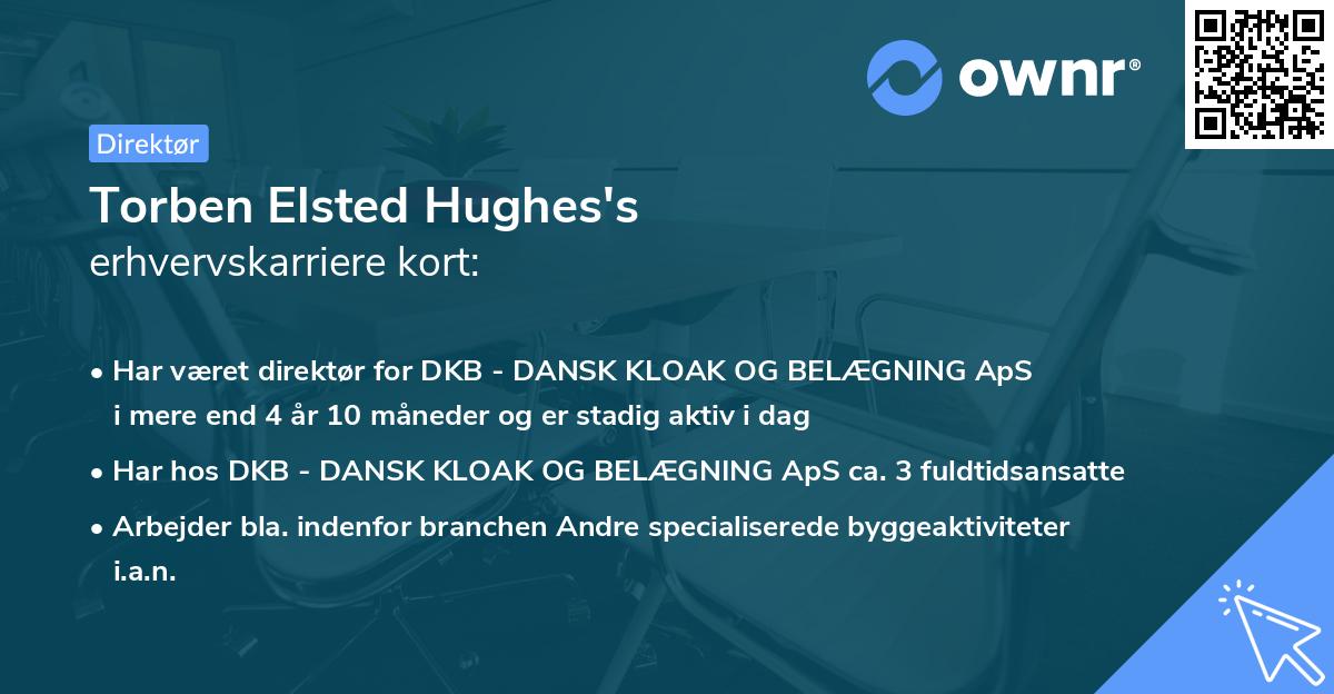 Torben Elsted Hughes's erhvervskarriere kort