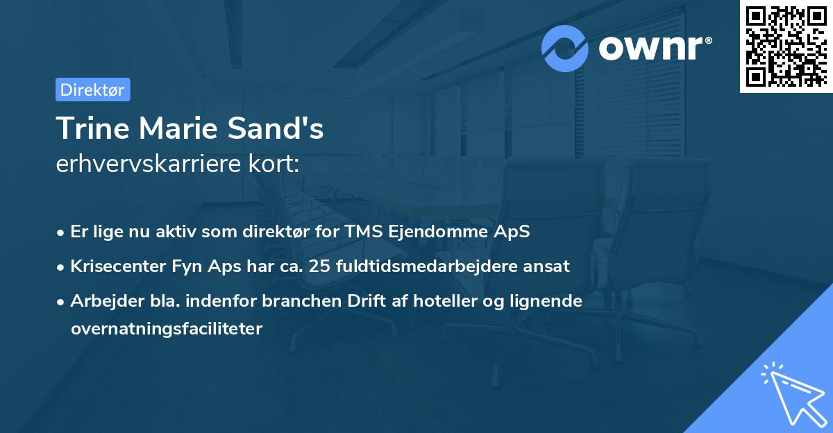 Trine Marie Sand's erhvervskarriere kort