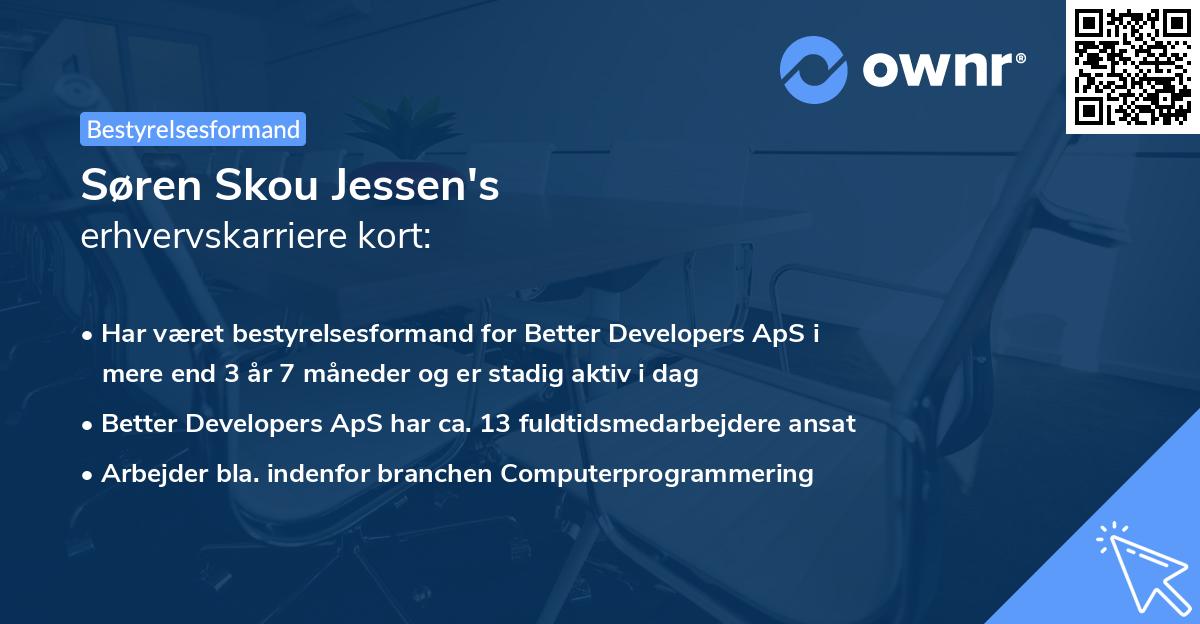 Søren Skou Jessen's erhvervskarriere kort