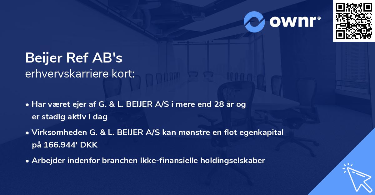 Beijer Ref AB's erhvervskarriere kort