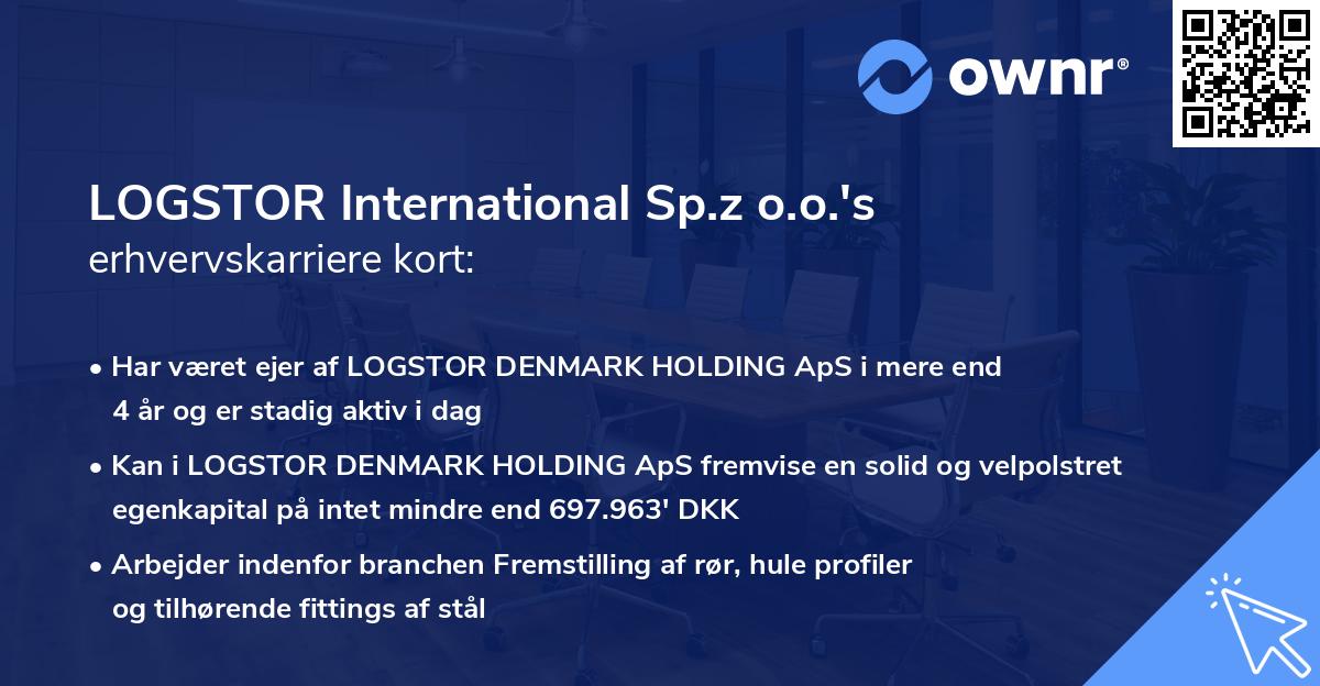 LOGSTOR International Sp.z o.o.'s erhvervskarriere kort