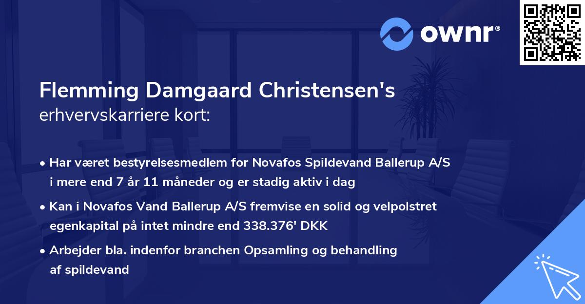 Flemming Damgaard Christensen's erhvervskarriere kort