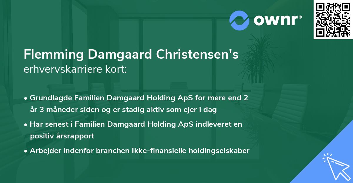 Flemming Damgaard Christensen's erhvervskarriere kort