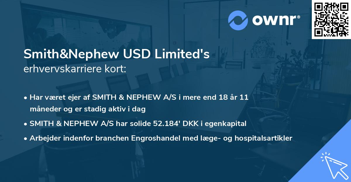 Smith&Nephew USD Limited's erhvervskarriere kort