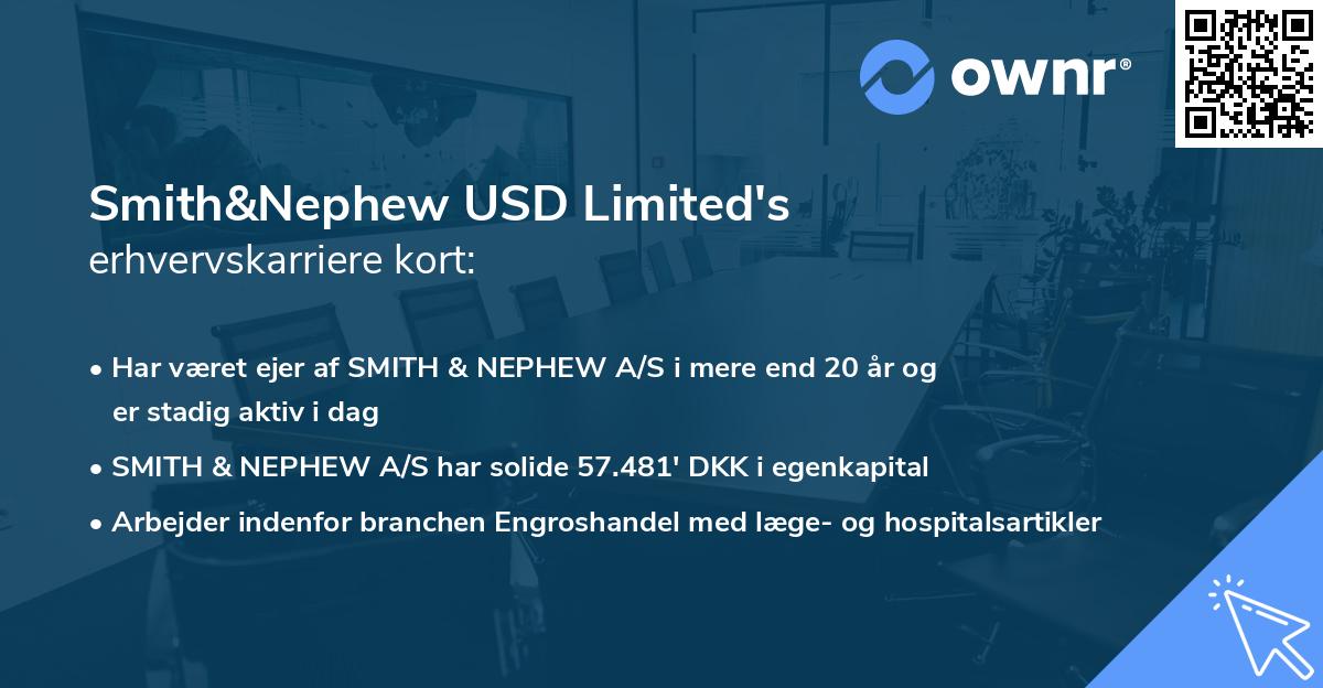 Smith&Nephew USD Limited's erhvervskarriere kort