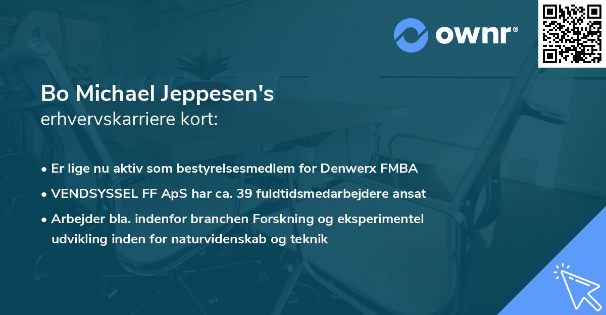 Bo Michael Jeppesen's erhvervskarriere kort