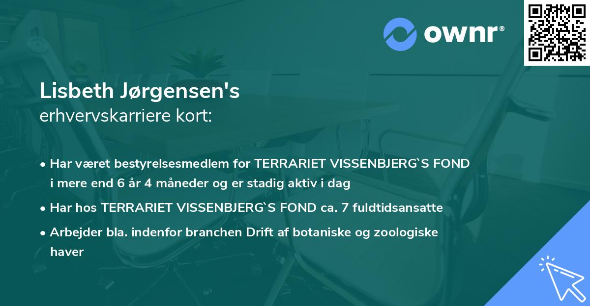 Lisbeth Jørgensen's erhvervskarriere kort