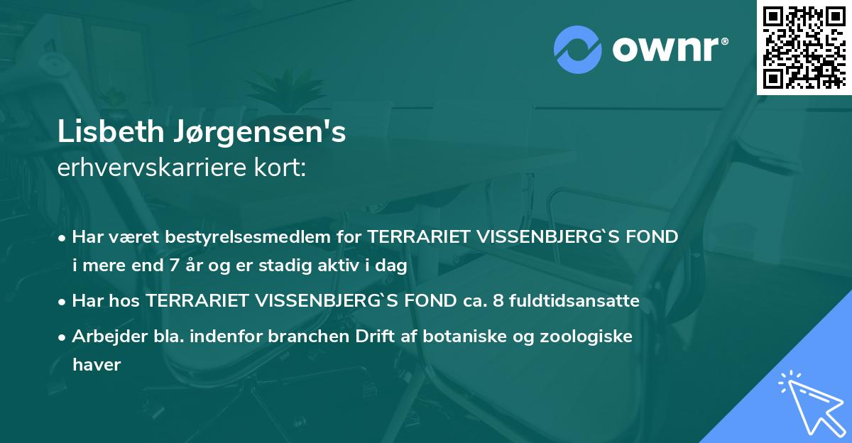 Lisbeth Jørgensen's erhvervskarriere kort