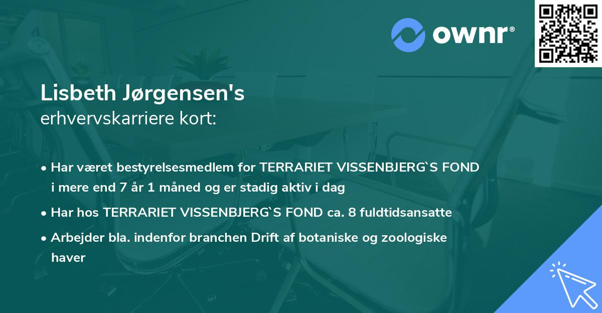 Lisbeth Jørgensen's erhvervskarriere kort