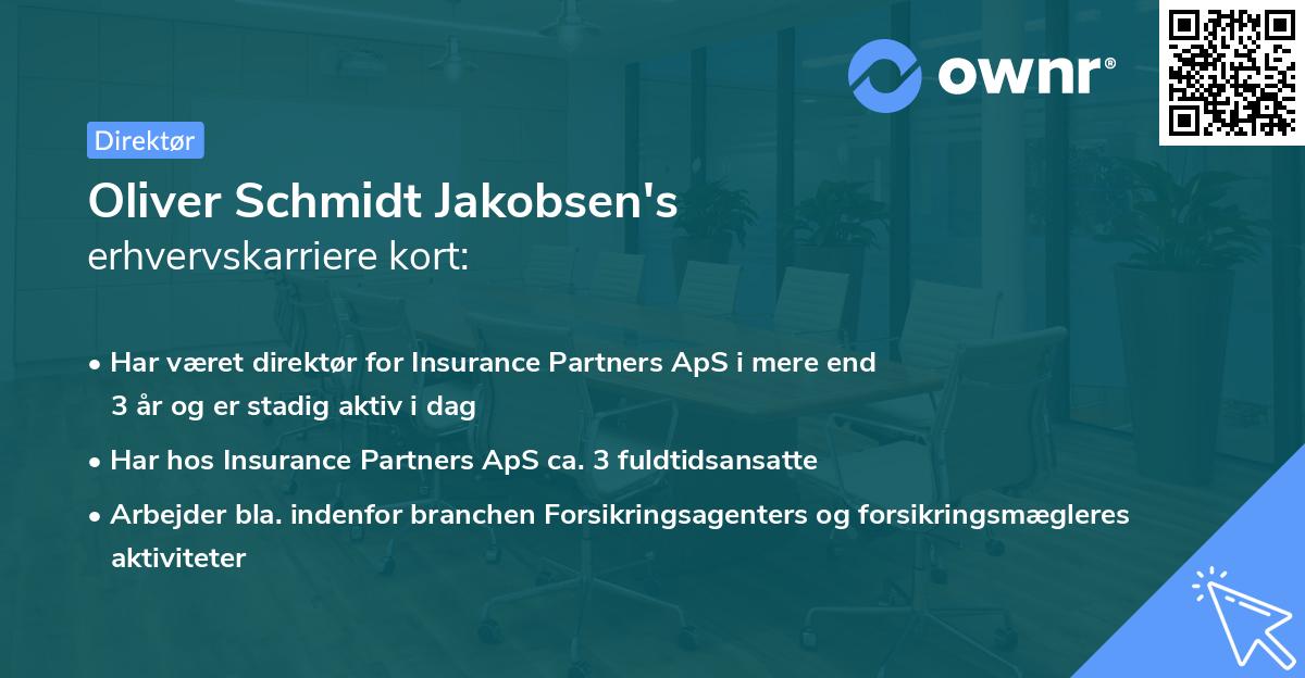 Oliver Schmidt Jakobsen's erhvervskarriere kort