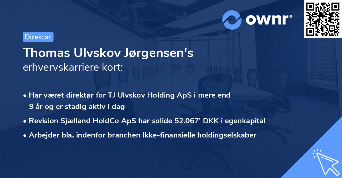 Thomas Ulvskov Jørgensen's erhvervskarriere kort