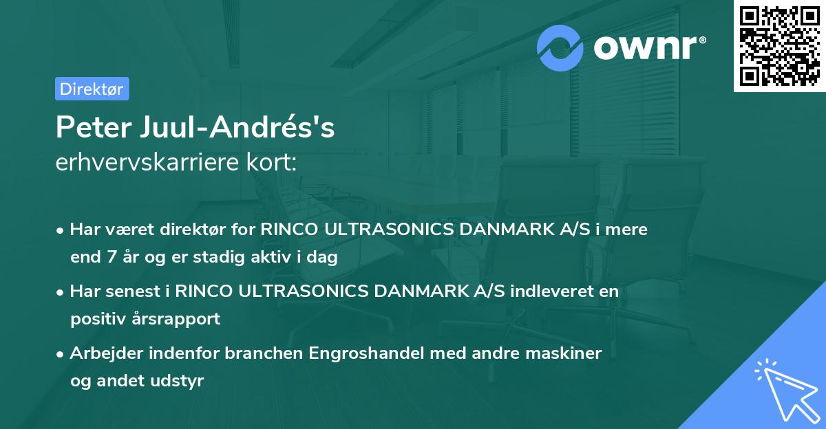 Peter Juul-Andrés's erhvervskarriere kort