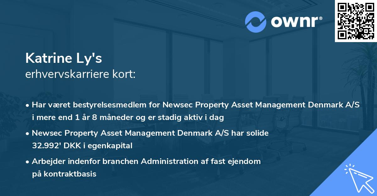 Katrine Ly's erhvervskarriere kort