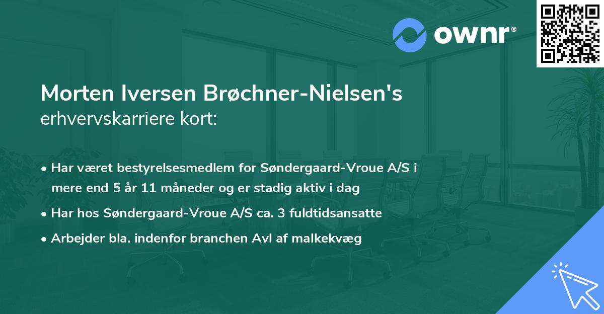 Morten Iversen Brøchner-Nielsen's erhvervskarriere kort