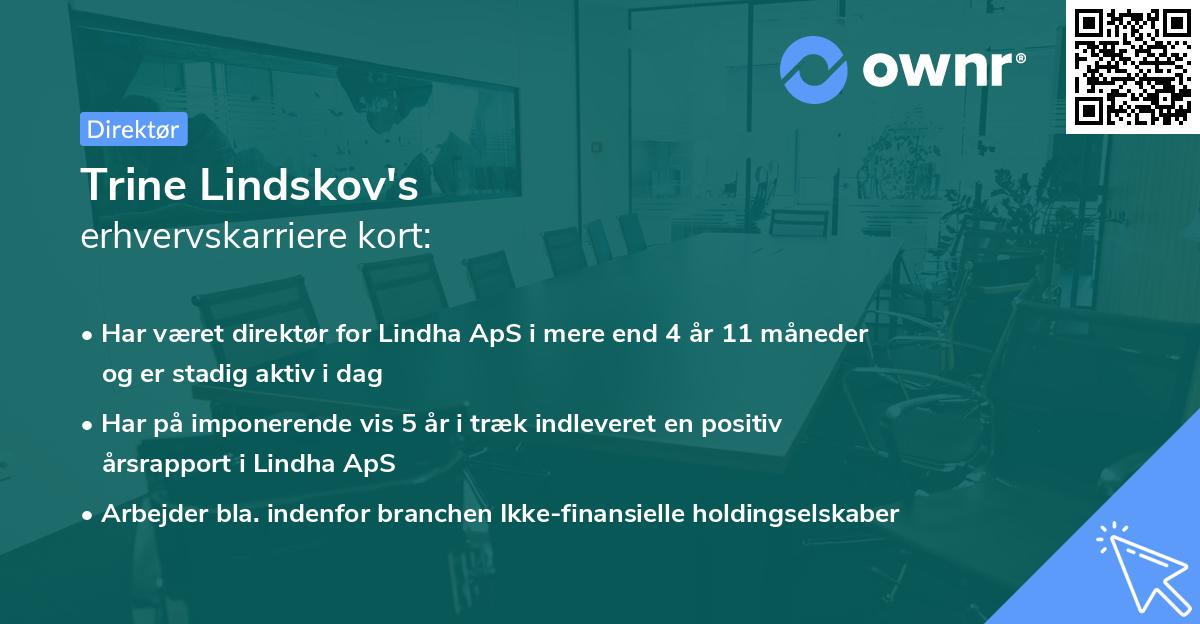 Trine Lindskov's erhvervskarriere kort