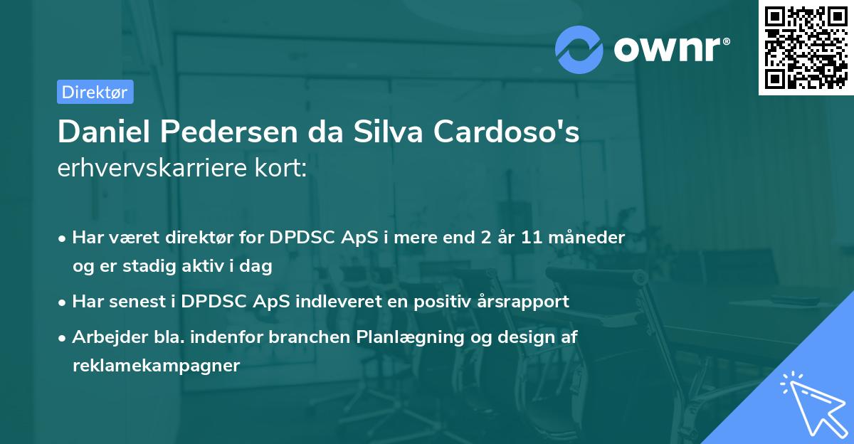 Daniel Pedersen da Silva Cardoso's erhvervskarriere kort