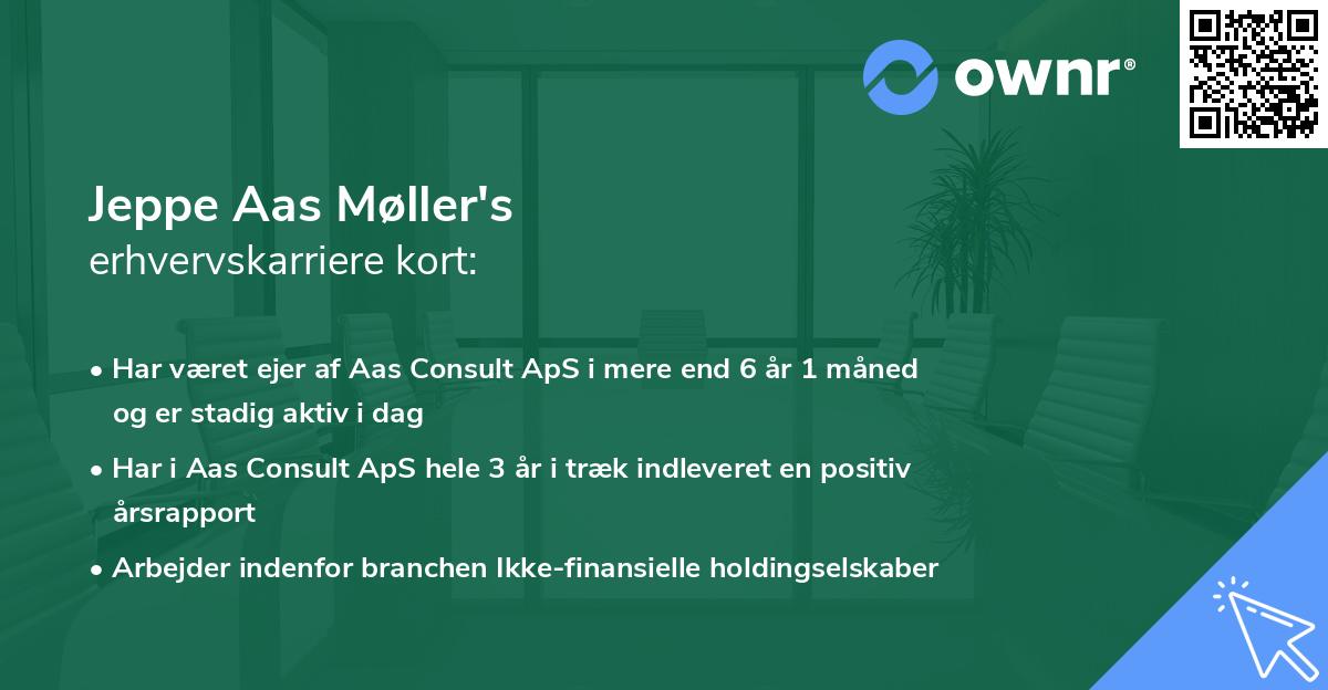 Jeppe Aas Møller's erhvervskarriere kort