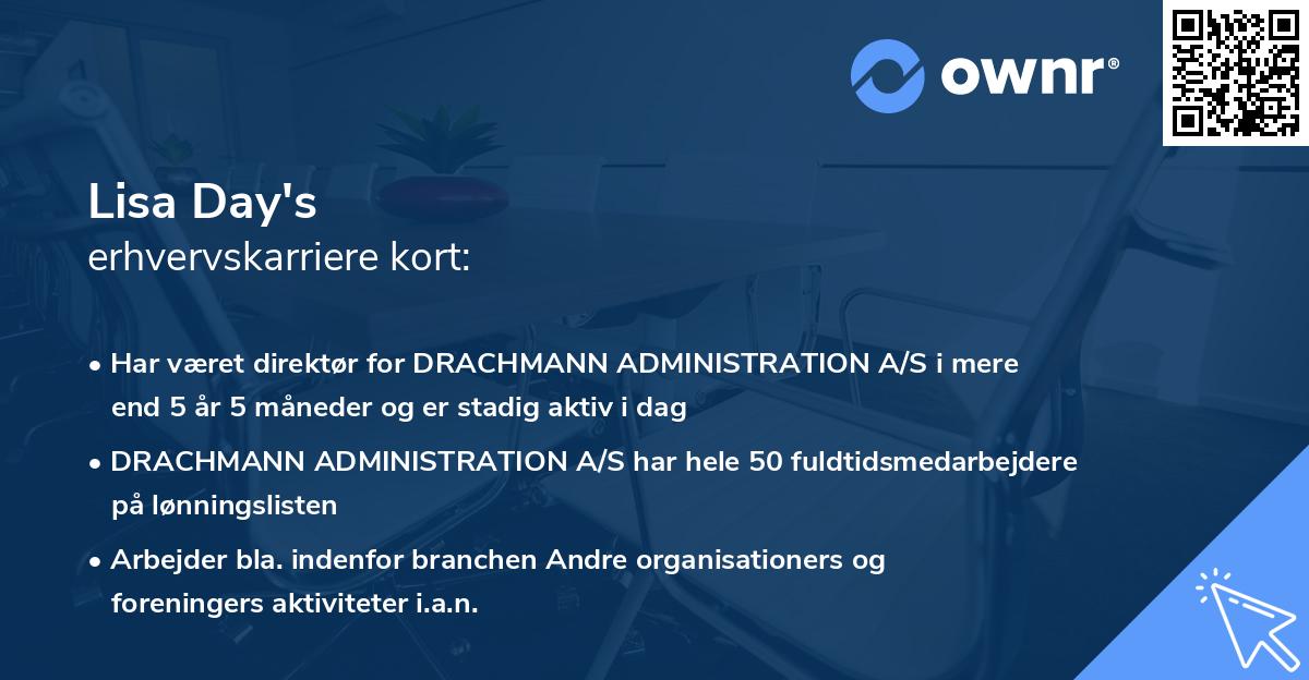 Lisa Day's erhvervskarriere kort