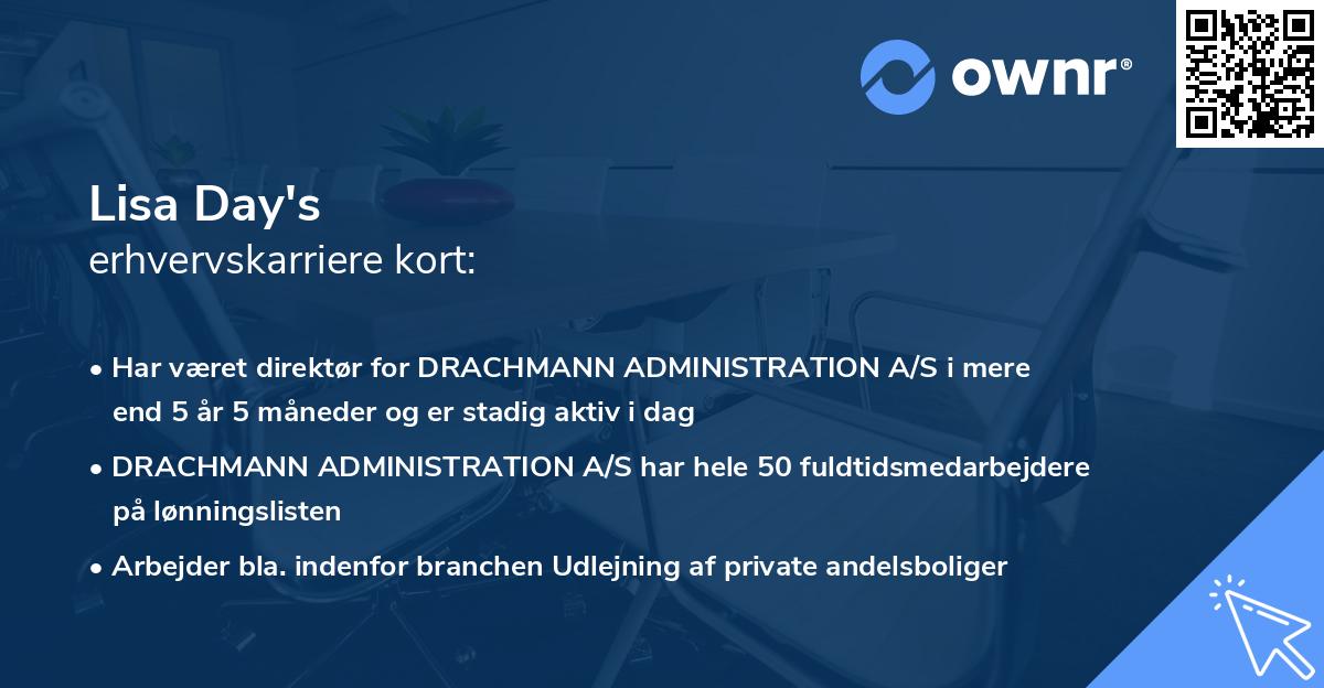 Lisa Day's erhvervskarriere kort