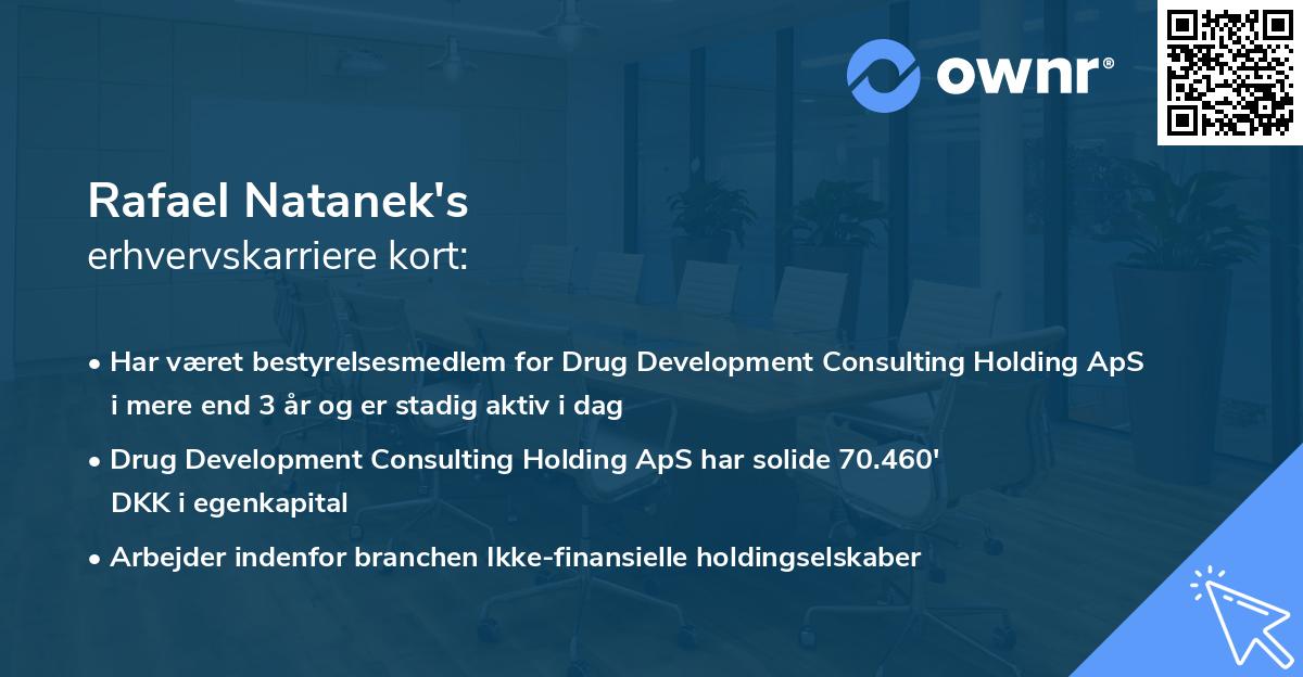 Rafael Natanek's erhvervskarriere kort