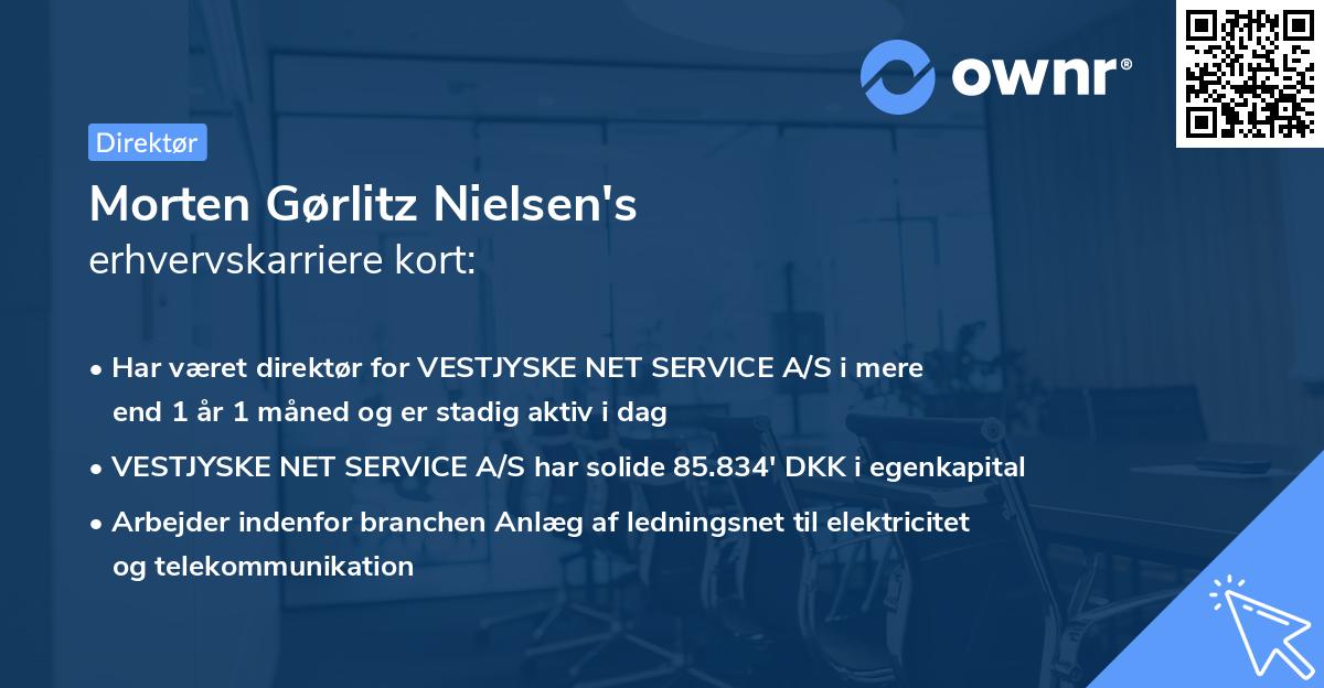 Morten Gørlitz Nielsen's erhvervskarriere kort