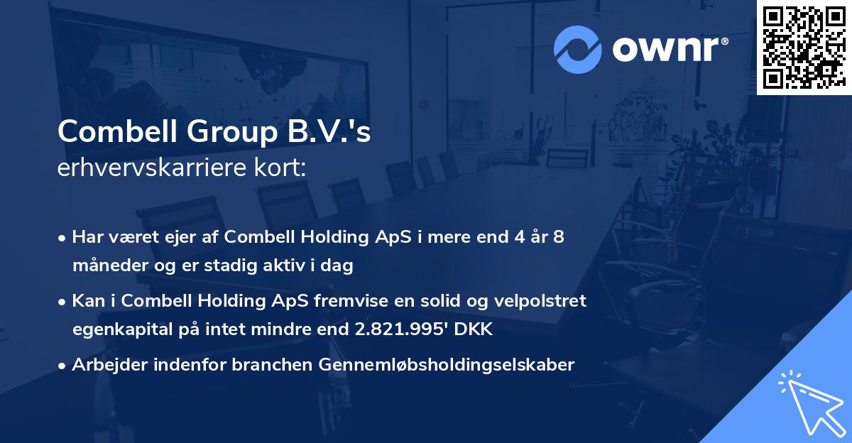 Combell Group B.V.'s erhvervskarriere kort