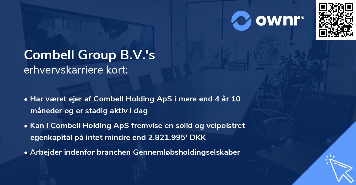 Combell Group B.V.'s erhvervskarriere kort