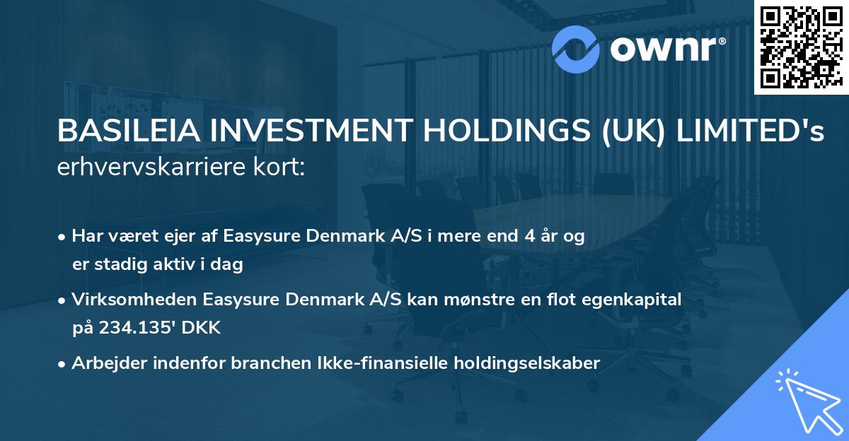 BASILEIA INVESTMENT HOLDINGS (UK) LIMITED's erhvervskarriere kort