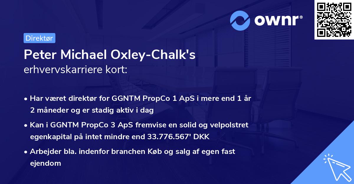 Peter Michael Oxley-Chalk's erhvervskarriere kort
