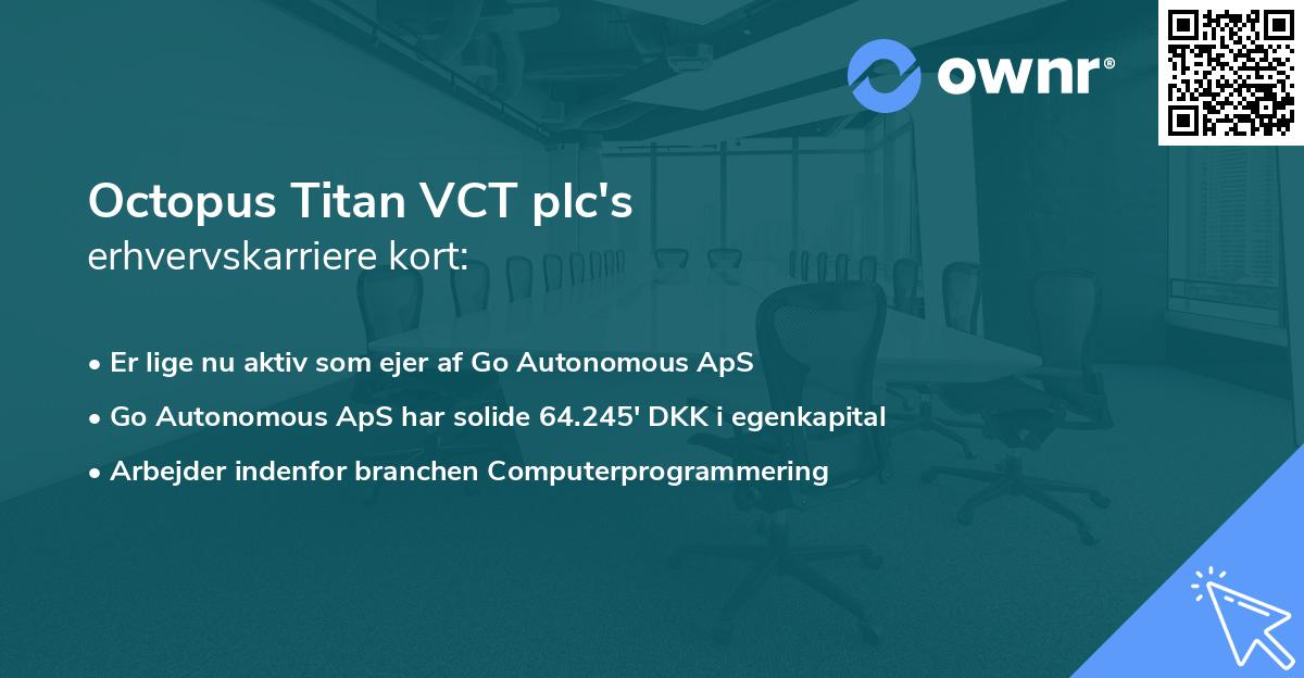 Octopus Titan VCT plc's erhvervskarriere kort