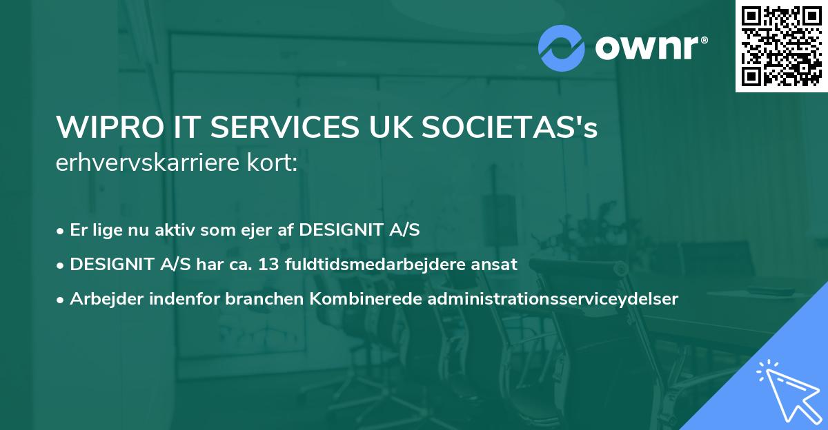 WIPRO IT SERVICES UK SOCIETAS's erhvervskarriere kort