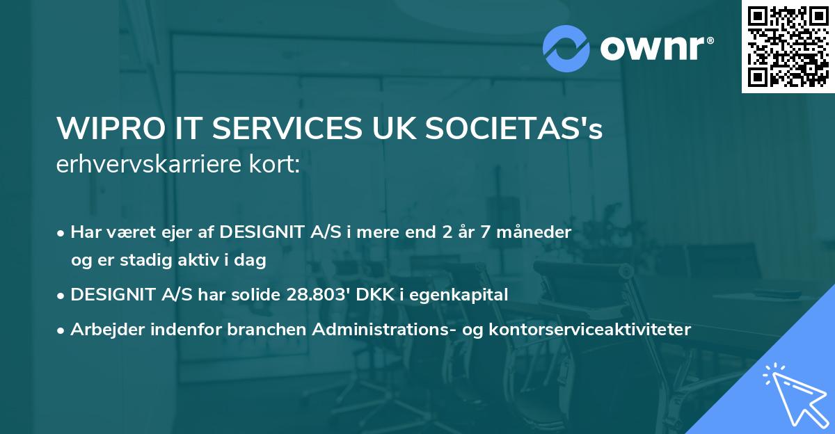 WIPRO IT SERVICES UK SOCIETAS's erhvervskarriere kort