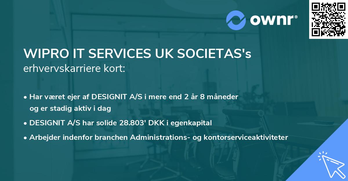 WIPRO IT SERVICES UK SOCIETAS's erhvervskarriere kort