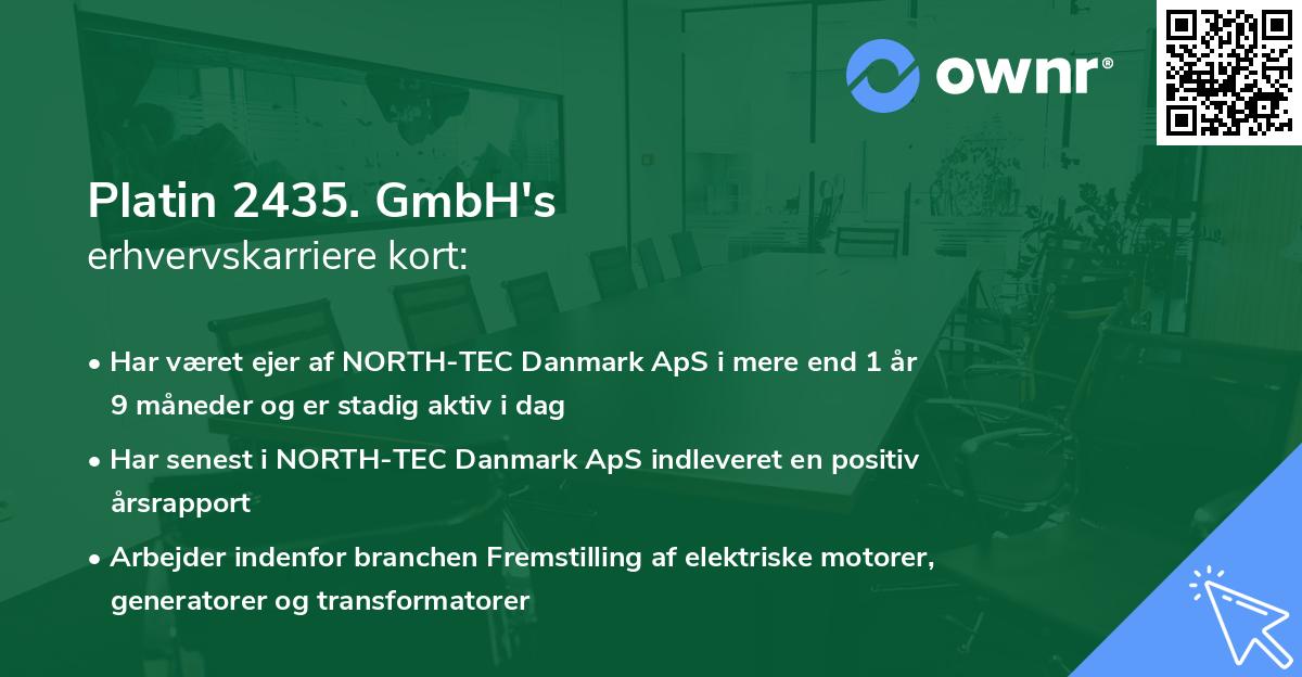 Platin 2435. GmbH's erhvervskarriere kort