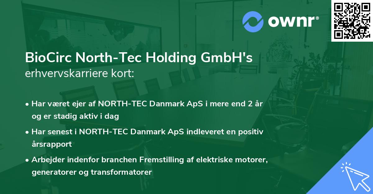 BioCirc North-Tec Holding GmbH's erhvervskarriere kort