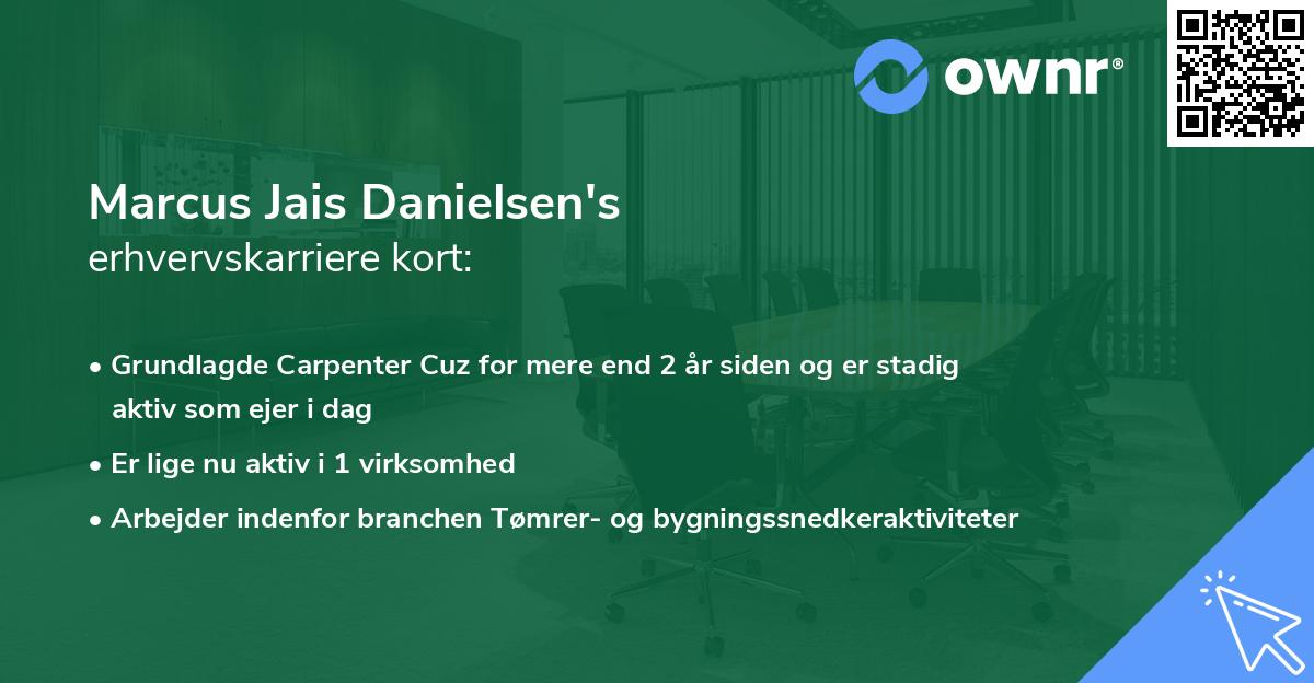 Marcus Jais Danielsen's erhvervskarriere kort