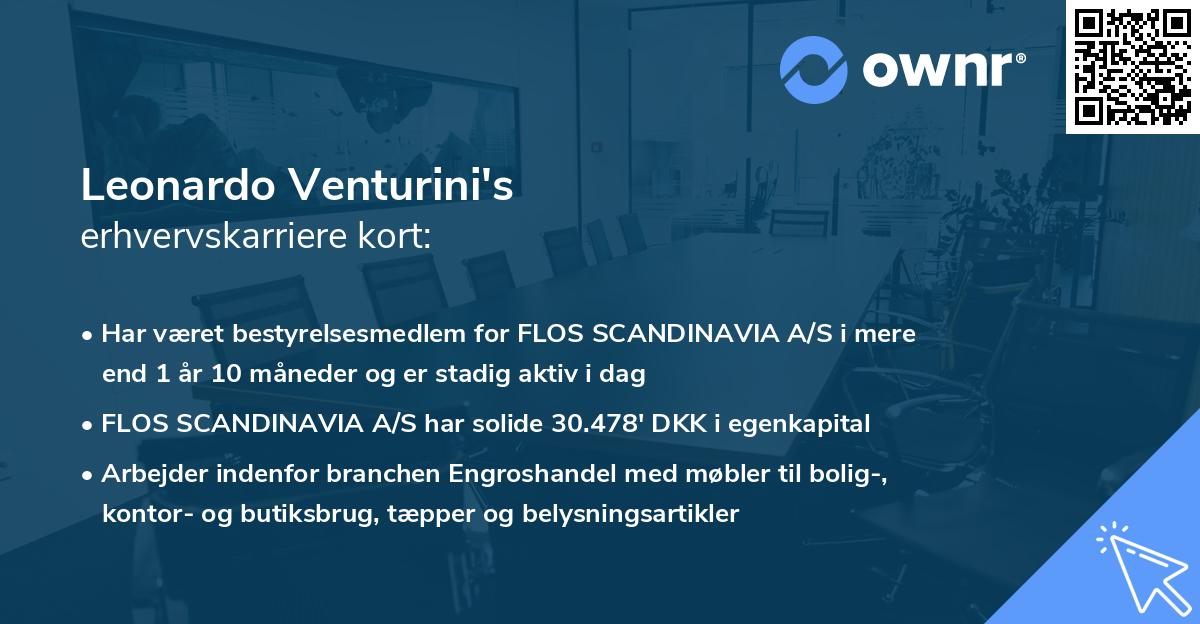 Leonardo Venturini's erhvervskarriere kort
