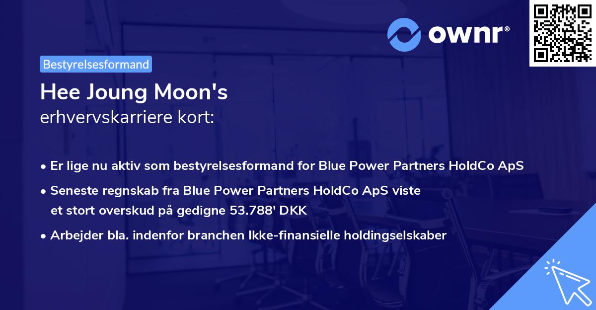 Hee Joung Moon's erhvervskarriere kort