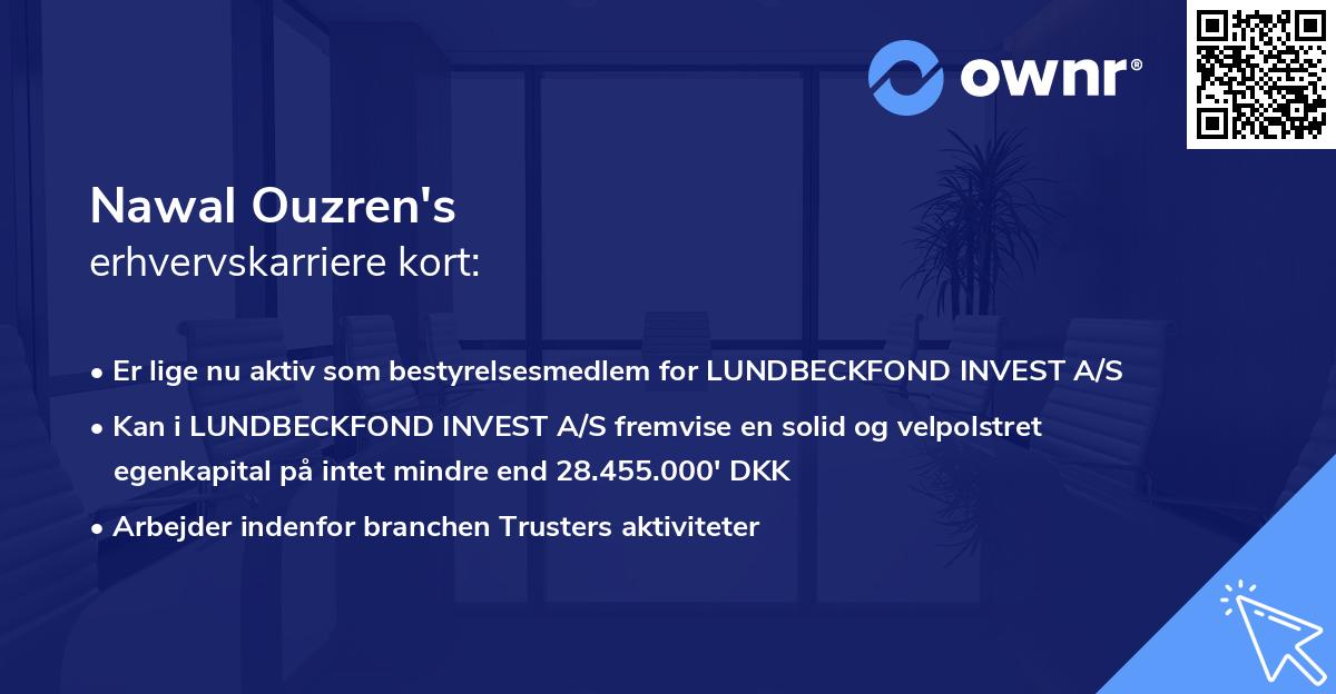 Nawal Ouzren's erhvervskarriere kort