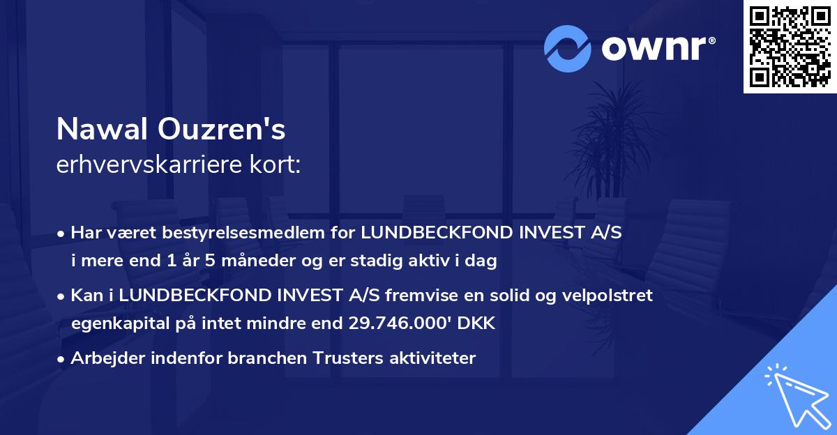 Nawal Ouzren's erhvervskarriere kort