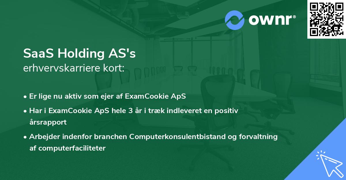 SaaS Holding AS's erhvervskarriere kort