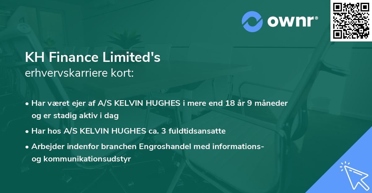 KH Finance Limited's erhvervskarriere kort