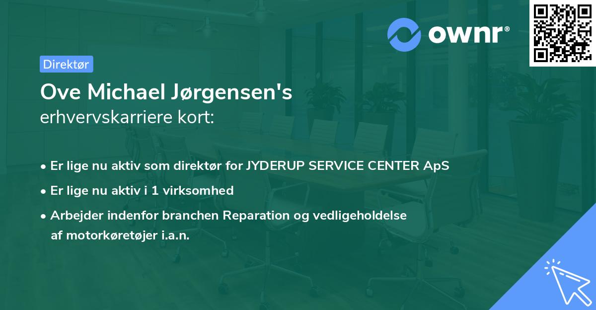 Ove Michael Jørgensen's erhvervskarriere kort