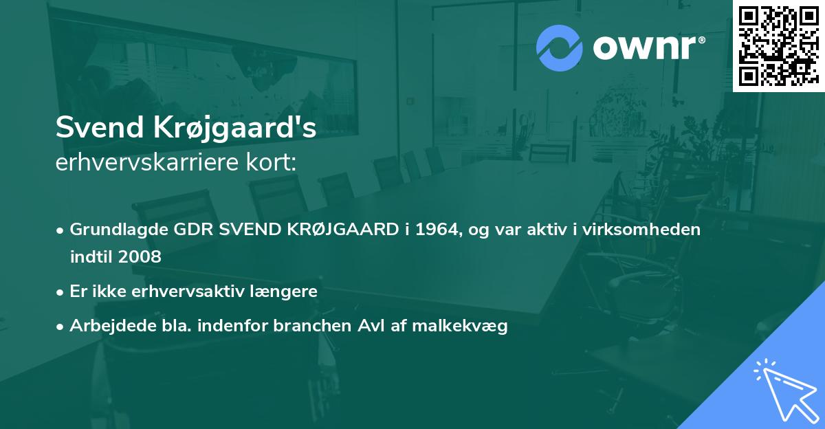 Svend Krøjgaard's erhvervskarriere kort