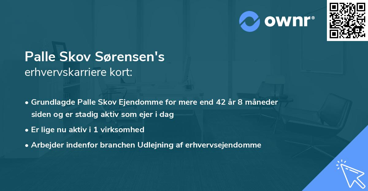 Palle Skov Sørensen's erhvervskarriere kort